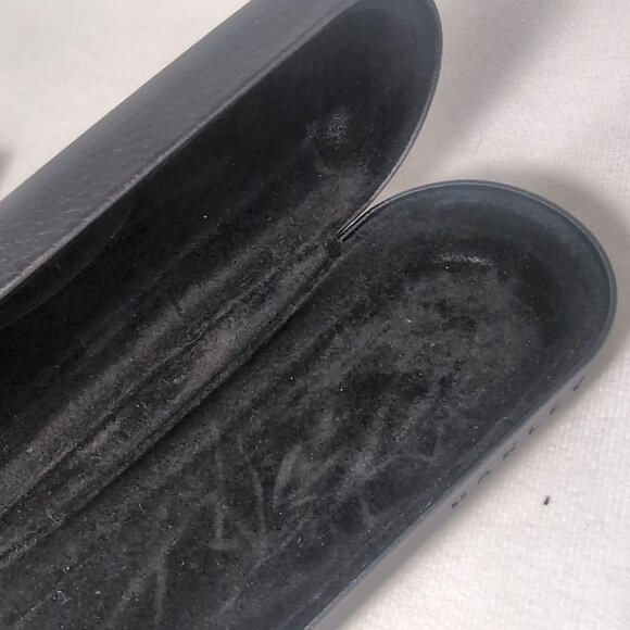 Oakley Black Glasses Sunglasses Case ONLY HDO Faux Leather Hardshell Bag Cloth - Picture 15 of 16